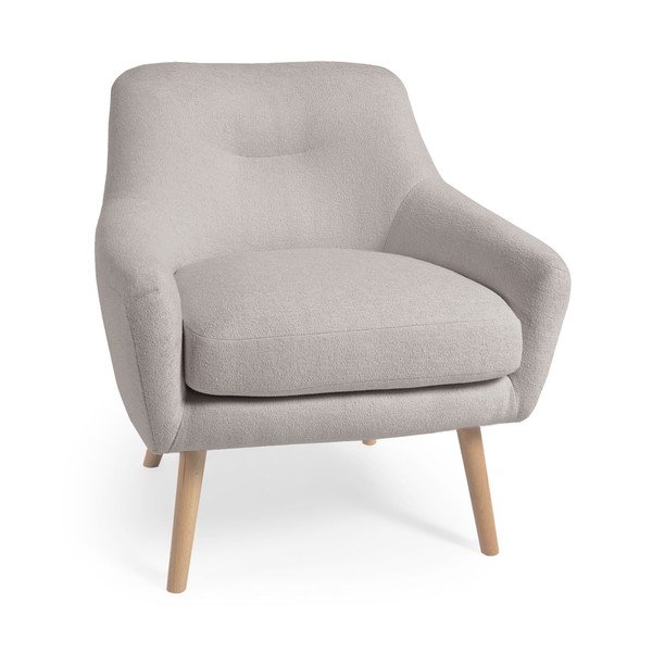 Szary fotel Candela − Kave Home-image-2