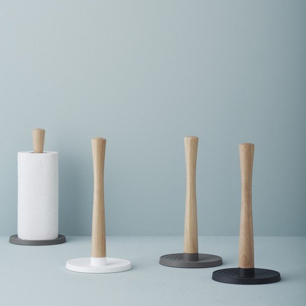 Stojak na ręczniki papierowe Stelton Rig-Tig Toll-It, czarny-image-1