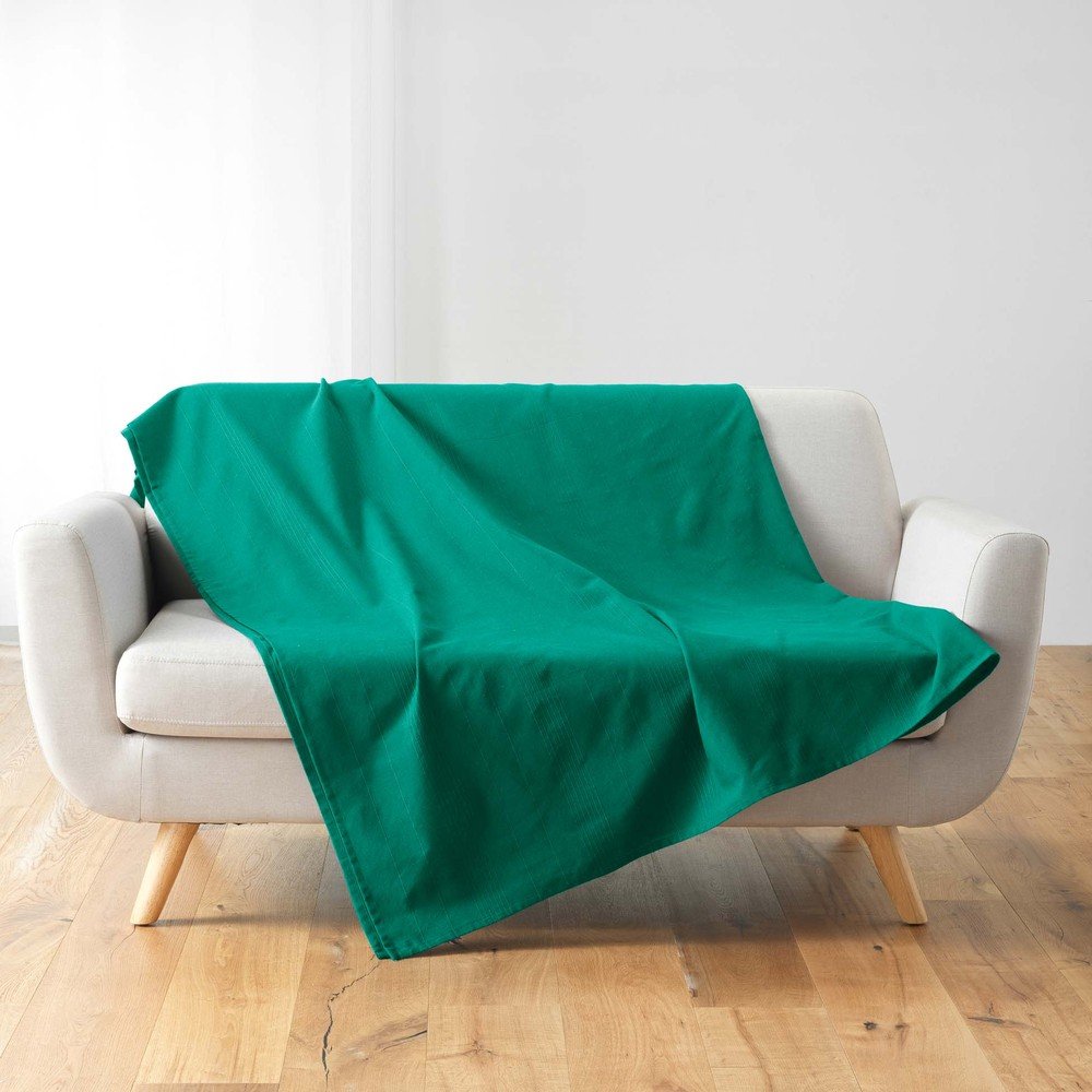 Zielononiebieska narzuta 180x220 cm Lucile – douceur d'intérieur