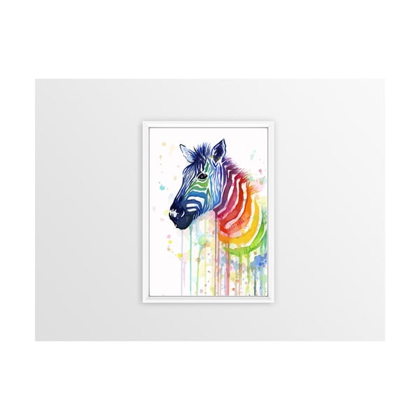 Plakat Piacenza Art Rainbow Zebra