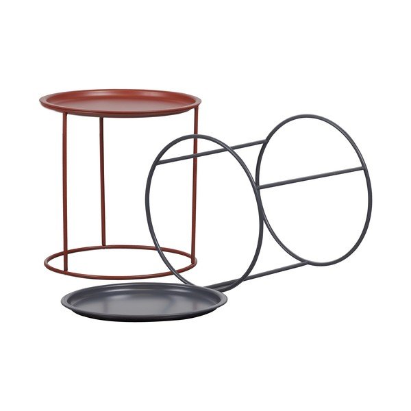 Jasnoszary stolik WOOOD Ivar, ø 40 cm-image-4