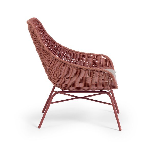 Fotel ogrodowy w kolorze terakoty Kave Home Abeli-image-2