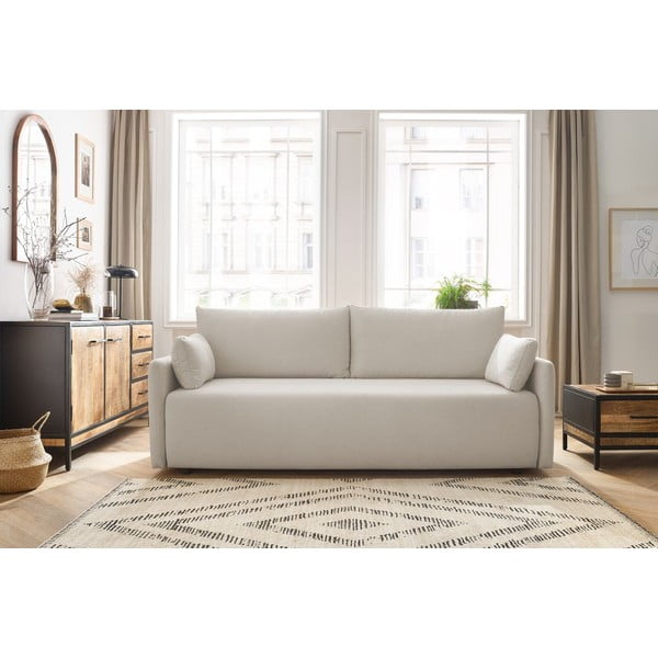 Beżowa rozkładana sofa 211 cm Marcel – Bobochic Paris-image-1