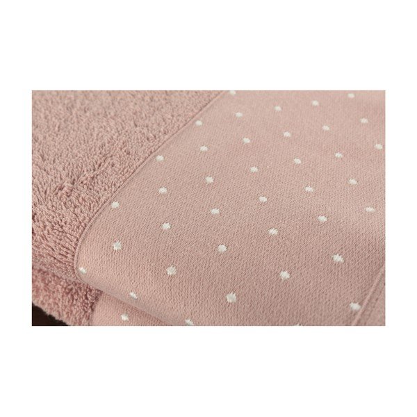 Zestaw 2 jasnoróżowych ręczników bawełnianych Patricia, 50x90 cm-image-1