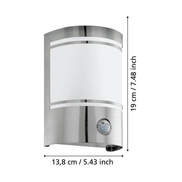 Zewnętrzna lampa ścienna (wysokość 19 cm) CERNO – EGLO-image-2