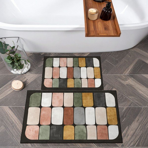 Dywaniki łazienkowe zestaw 2 szt. 60x100 cm – Foutastic-image-3