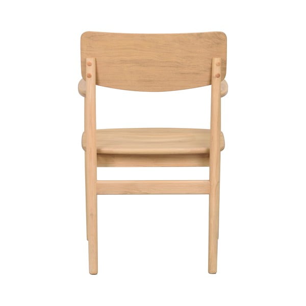 Naturalne krzesło z litego drewna dębowego Maidstone – Rowico-image-3