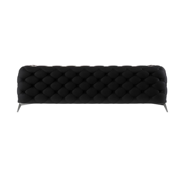Czarna aksamitna sofa 243 cm Chelsea – Ropez-image-2