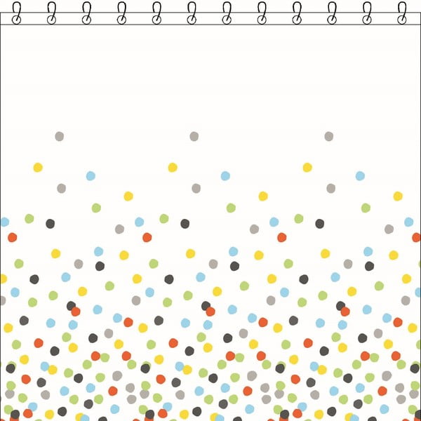 Zasłona prysznicowa Sorema Confetti, 180x200 cm