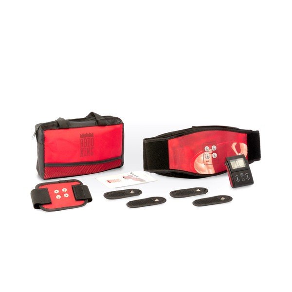 Czerwony pas do elektrostymulacji InnovaGoods Abdo King-image-1