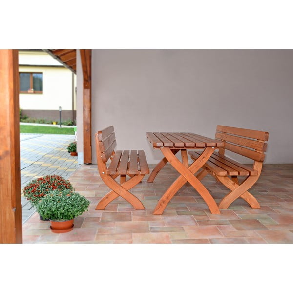 Drewniana ławka ogrodowa Strong – Rojaplast-image-1