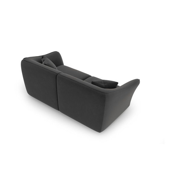 Ciemnoszara aksamitna sofa 206 cm Tokyo – Cosmopolitan Design-image-3