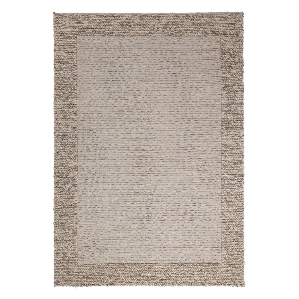 Dywan z mieszanki wełny tkany ręcznie w naturalnym kolorze 200x290 cm Rue – Flair Rugs