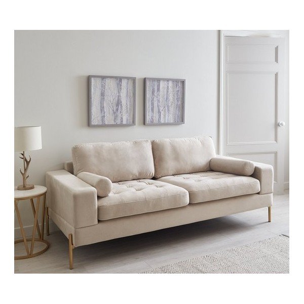 Beżowa sofa 200 cm Versailles – Ropez-image-1