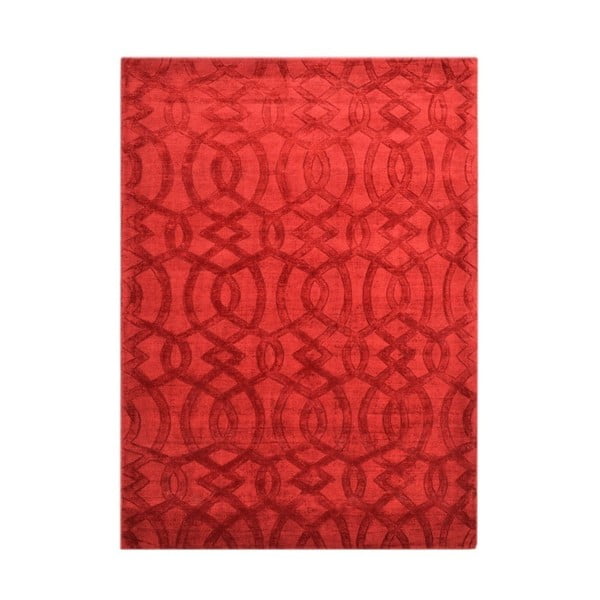 Czerwony dywan z wiskozy The Rug Republic Sparko, 230x160 cm