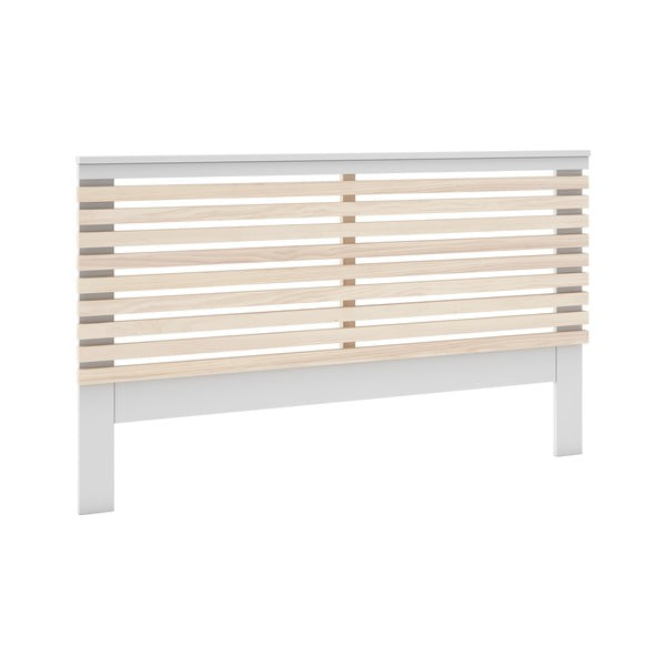 Biały zagłówek w dekorze sosny 146x100 cm Campus – Marckeric-image-3