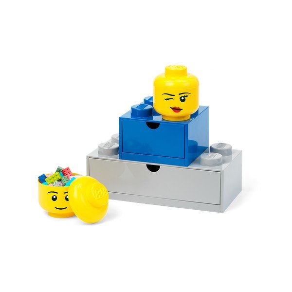 Mały pojemnik w kształcie głowy LEGO® Boy, Ø 16,3 cm-image-3
