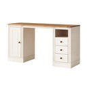 Biurko z blatem z drewna sosnowego 50x140 cm Anita – Støraa