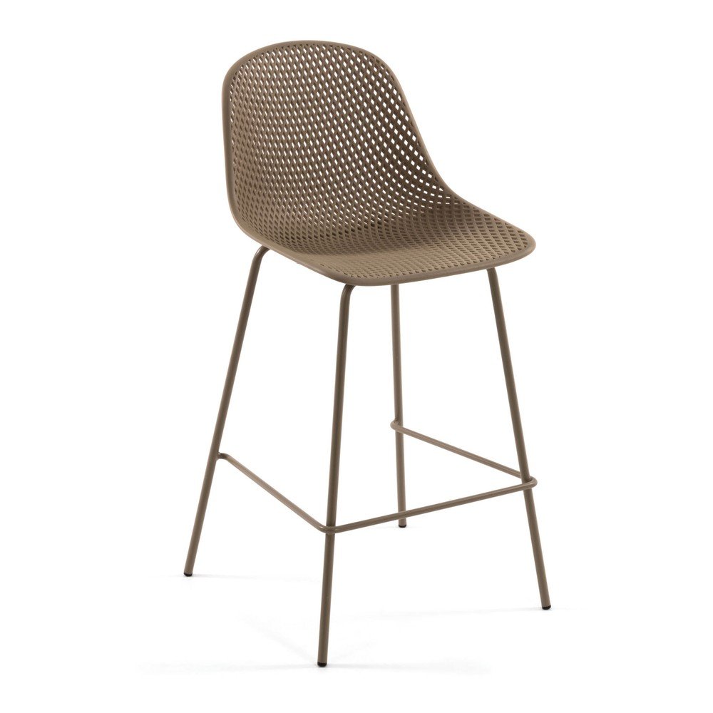 Beżowy metalowo-plastikowy hoker ogrodowy Quinby – Kave Home