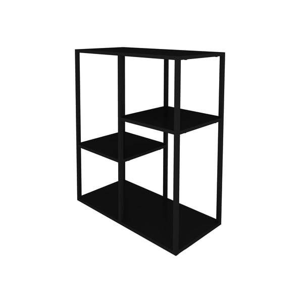 Czarny metalowy regał Canett Lite, wys. 81 cm-image-3