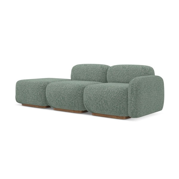 Jasnozielony szezlong modułowy (prawostronny) Ailani – Makamii-image-1