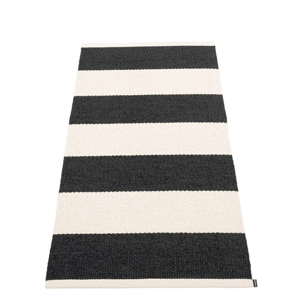 Czarno-biały chodnik odpowiedni na zewnątrz 70x150 cm Bob Black Vanilla – Pappelina