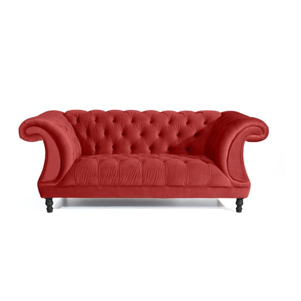 Czerwona sofa dwuosobowa Max Winzer Isabelle