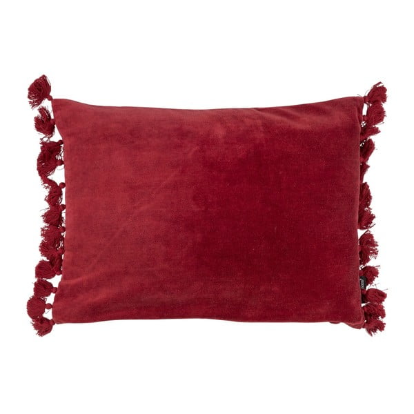 Czerwona poduszka 8mood Fringes, 45 x 35 cm