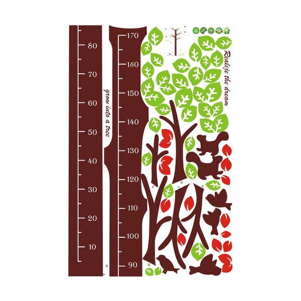 Naklejka dziecięca do mierzenia wzrostu na drzwi/na ścianę 60x190 cm Dreaming Tree – Ambiance-image-2