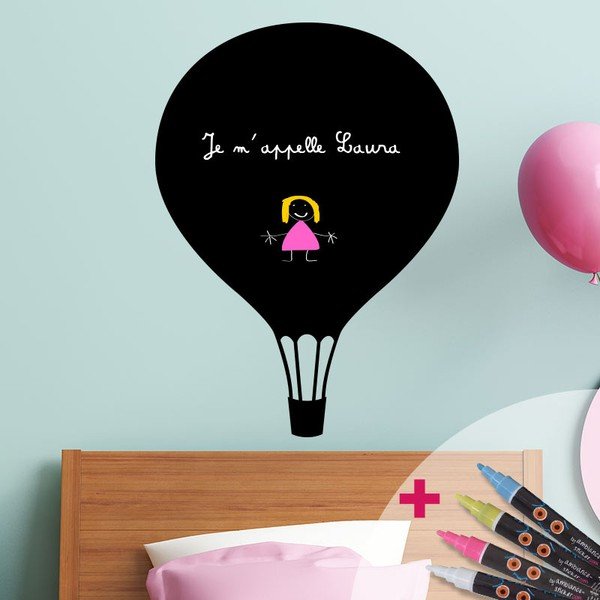 Tablica samoprzylepna z 4 kredowymi mazakami Fanastick Balloon-image-1