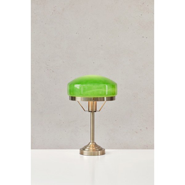 Zielona/w kolorze mosiądzu lampa stołowa (wysokość 39 cm) Aurelia – Markslöjd-image-4