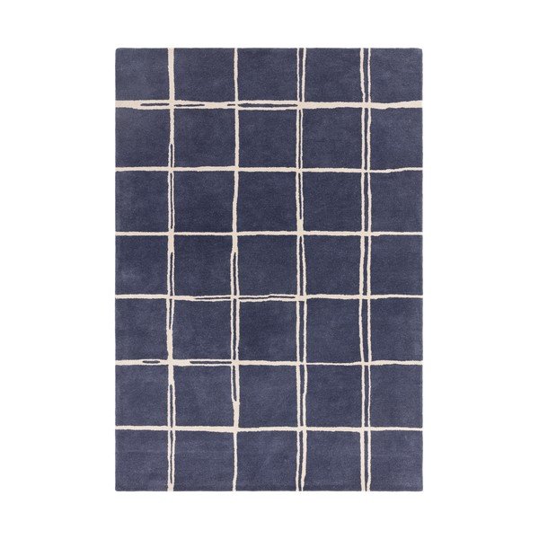 Niebieski wełniany dywan tkany ręcznie 160x230 cm – Asiatic Carpets