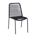 Czarne krzesło ogrodowe Bonami Essentials Kai