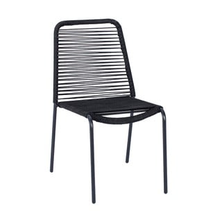 Czarne krzesło ogrodowe Bonami Essentials Kai
