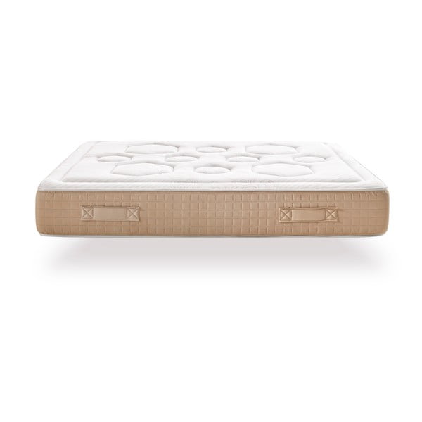 Twardy/średnio twardy dwustronny sprężynowy materac termoregulacyjny 160x200 cm Hexaflex Bagged Springs Gel – Moonia-image-2