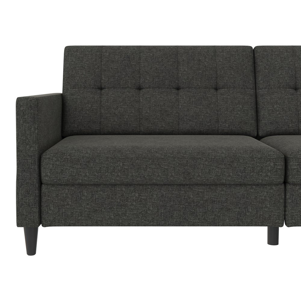 Szara rozkładana sofa 82 cm Hartford – Støraa (zdjęcie 9)