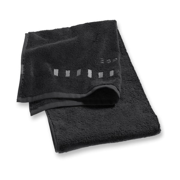 Czarny ręcznik Esprit Solid 35x50 cm