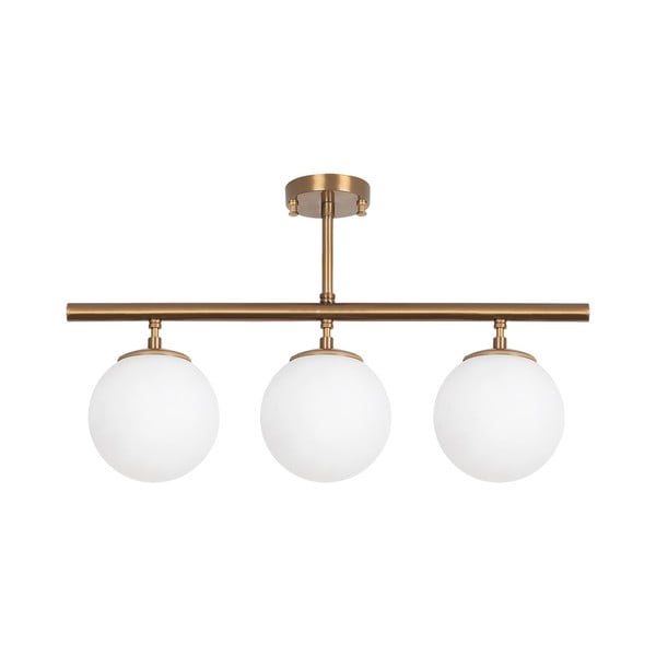 Lampa sufitowa w kolorze brązu ze szklanym kloszem ø 15 cm Atmaca – Opviq lights