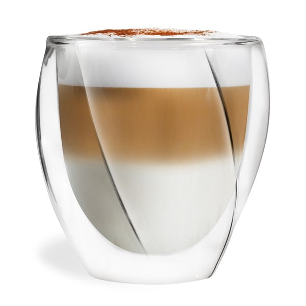 Kubki do cappuccino z podwójną ścianką zestaw 2 szt. 250 ml Cristallo – Vialli Design