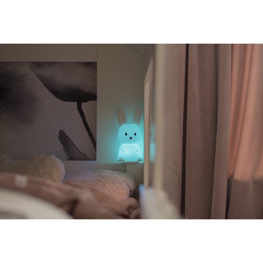 Biała lampka nocna LED dla dzieci Bunny – Star Trading (zdjęcie 2)