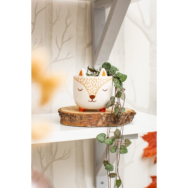 Kamienna osłonka na doniczkę ø 7 cm Woodland Fox – Sass & Belle-image-1