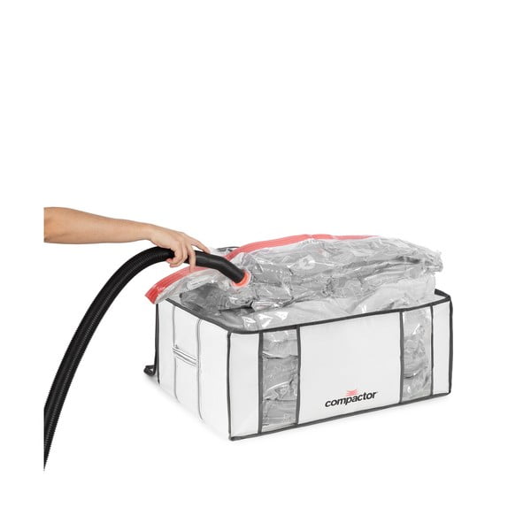 Tekstylny pojemnik do przechowywania ubrań próżniowy/usztywniany 65x50x26,5 cm Life – Compactor