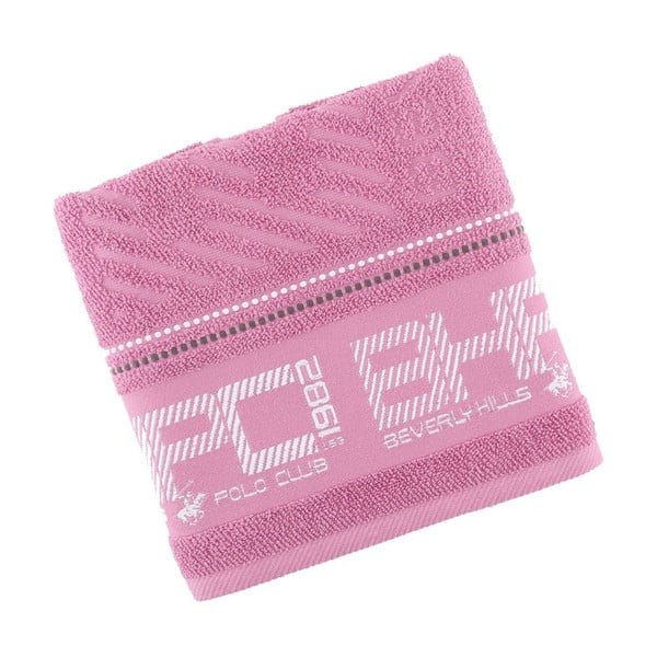 Ręcznik bawełniany BHPC 50x100 cm, pastelowy różowy