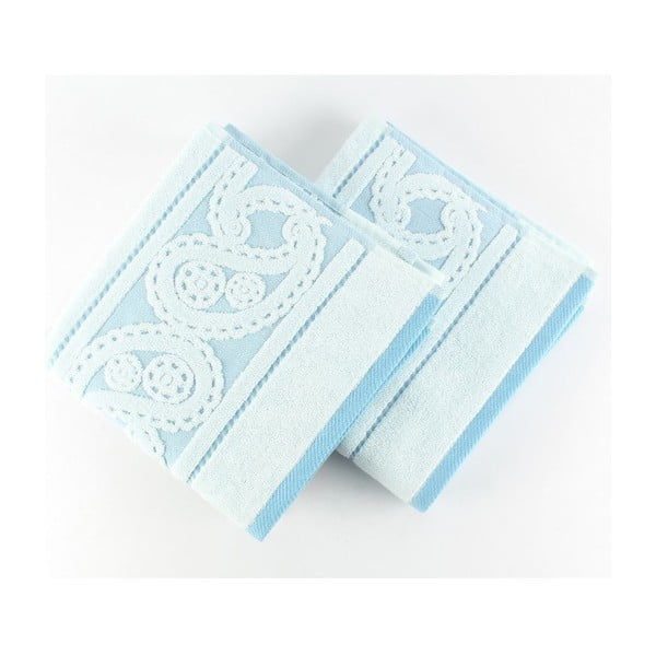 Zestaw 2 ręczników Hurrem Blue, 50x90 cm