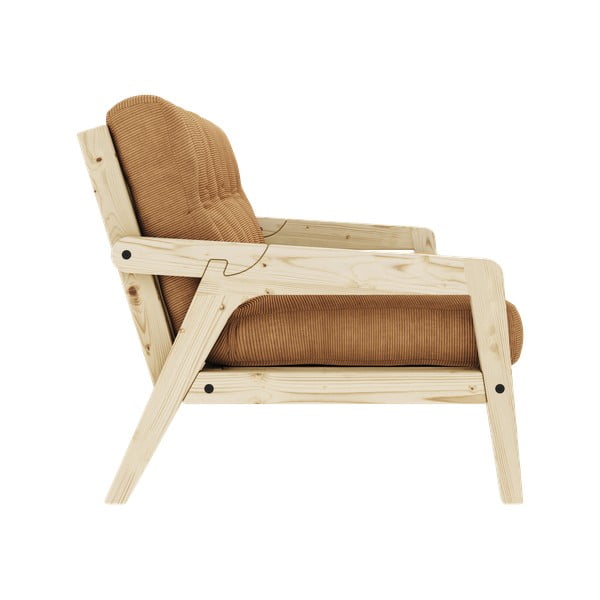 Musztardowa rozkładana sofa 190 cm Grab Clear – Karup Design-image-4