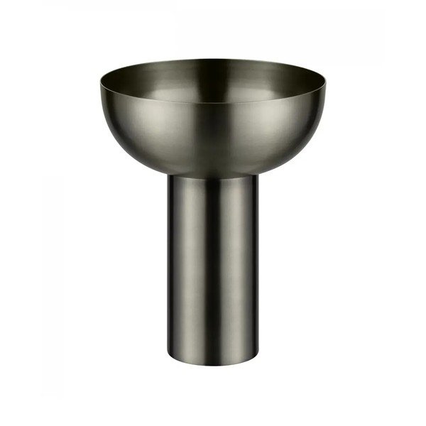 Szary wazon ze stali nierdzewnej (wysokość 21 cm) Miyabi – Blomus