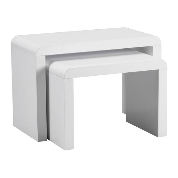 Zestaw 2 białych stolików Design Twist Cuttack