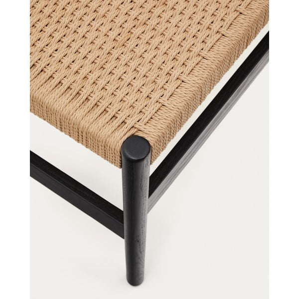 Czarno-naturalna ławka Zaide – Kave Home-image-3