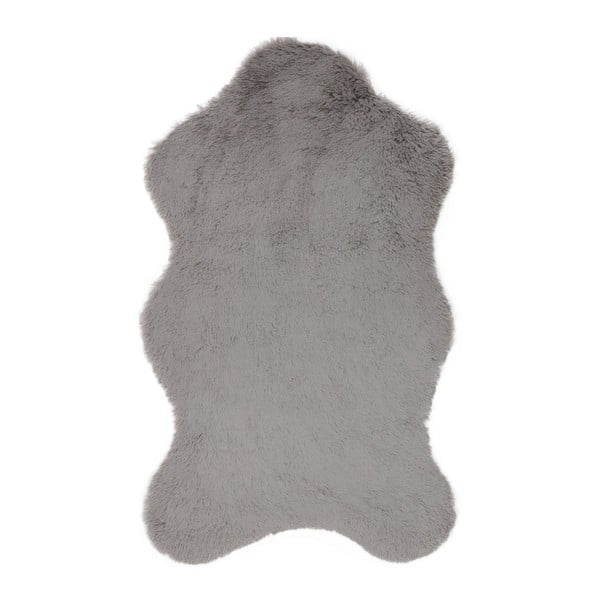 Szary dywan ze sztucznej skóry Tavsantuyu Grey, 100x160 cm