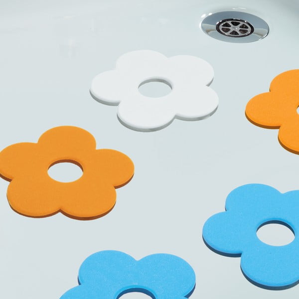 Dziecięce maty antypoślizgowe do wanny 5 szt. 12x11,5 cm Funky – Spirella-image-1